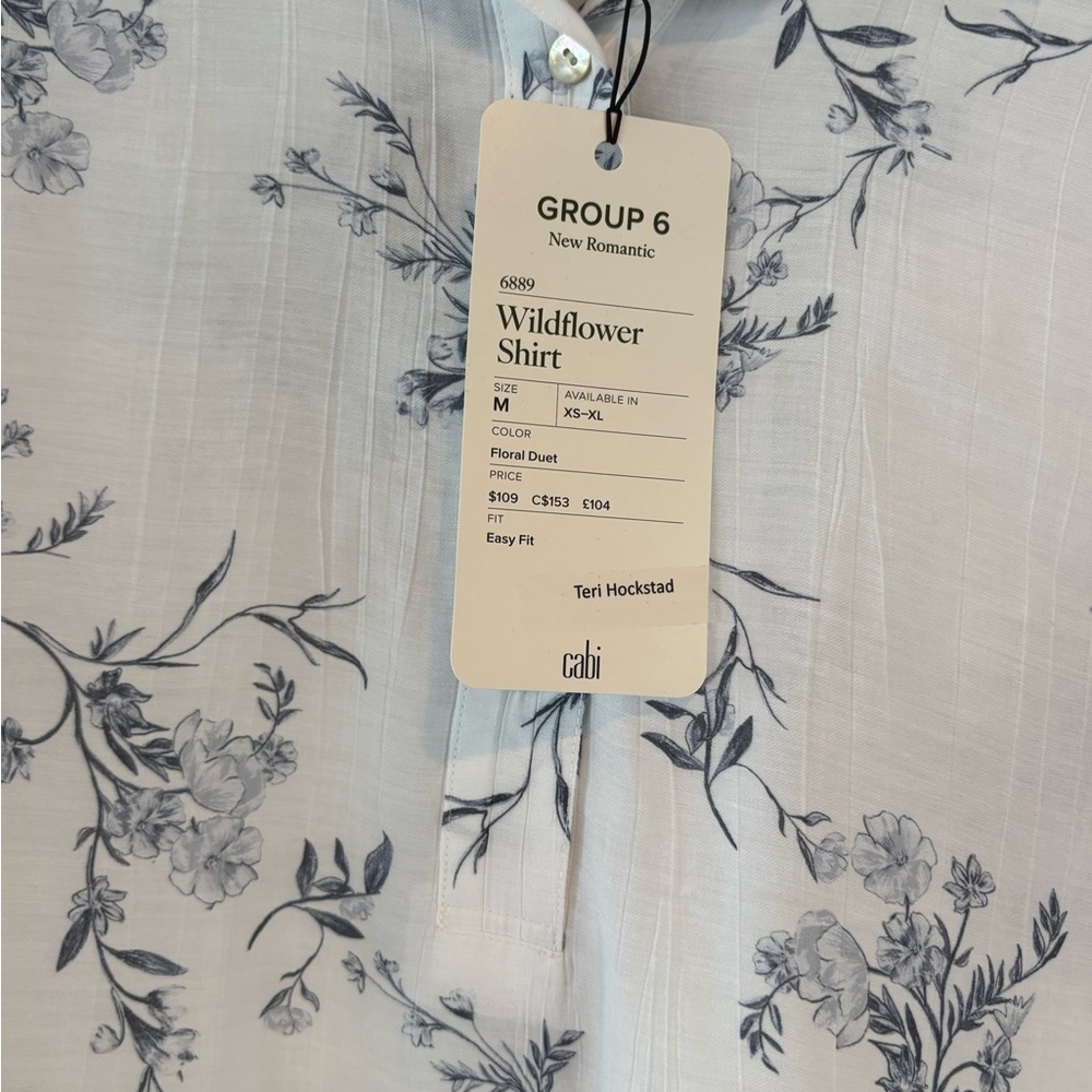 CAbi Wildflower Shirt #6889 - Picture 3 of 10